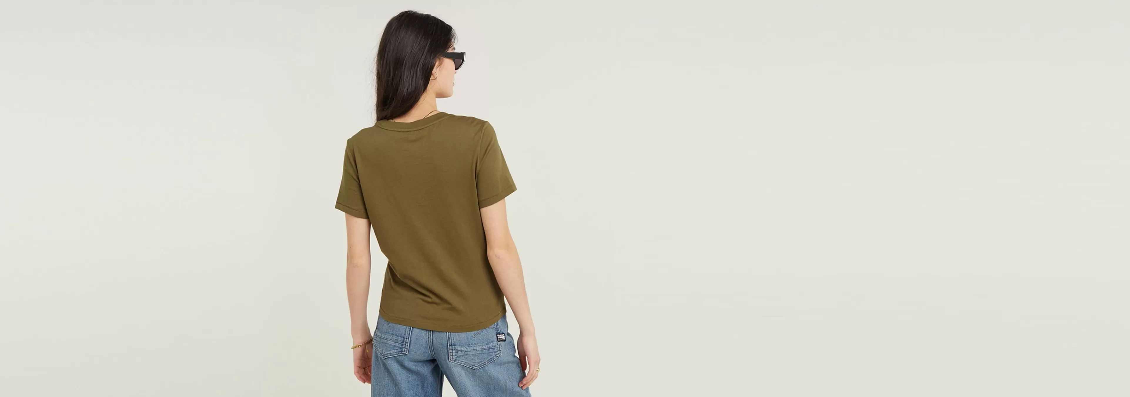 Cheap G-Star Front Seam Top antic green
