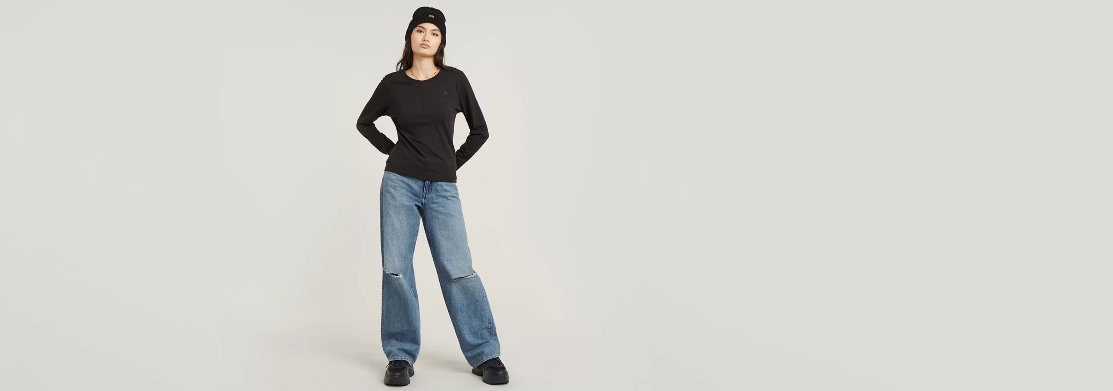 Sale G-Star Front Seam Top dark black