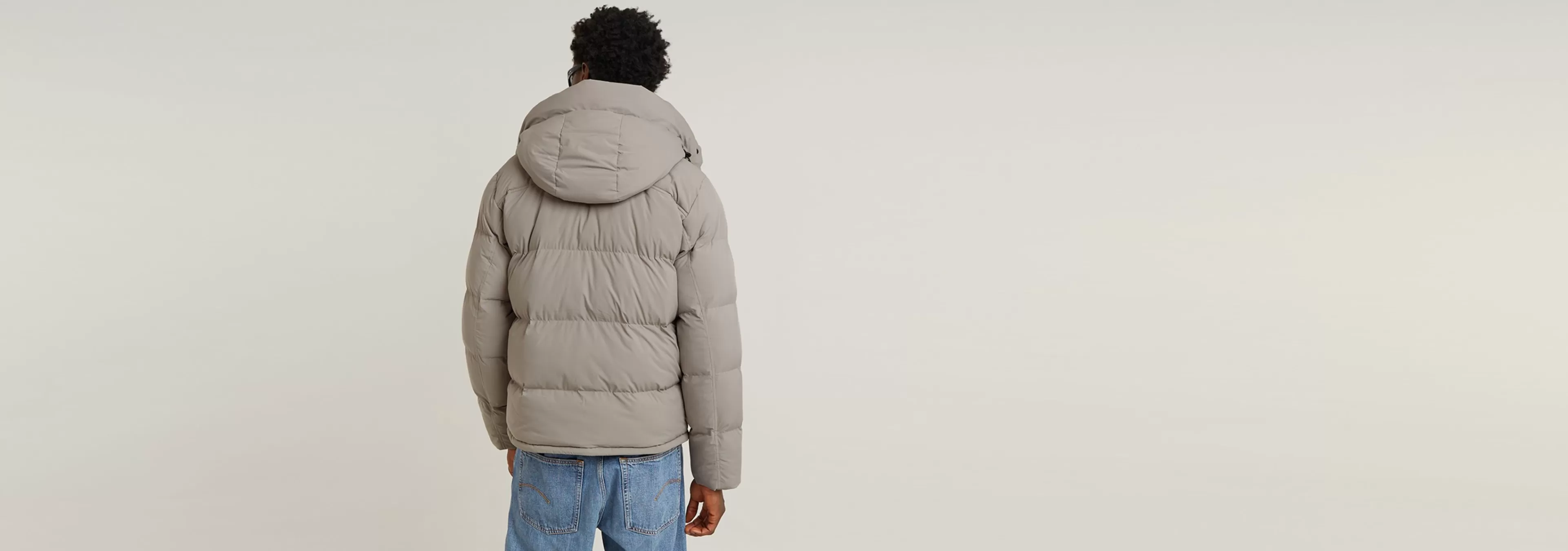 Hot G-Star G- Whistler 2.0 Gewatteerd Jack Met Capuchon elephant skin