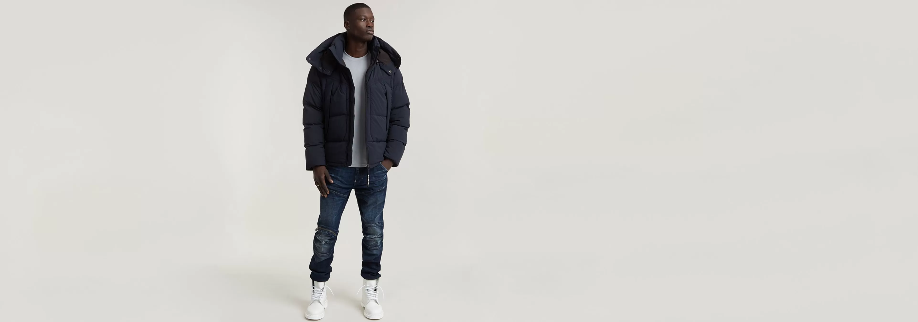 Fashion G-Star G- Whistler 2.0 Gewatteerd Jack Met Capuchon salute