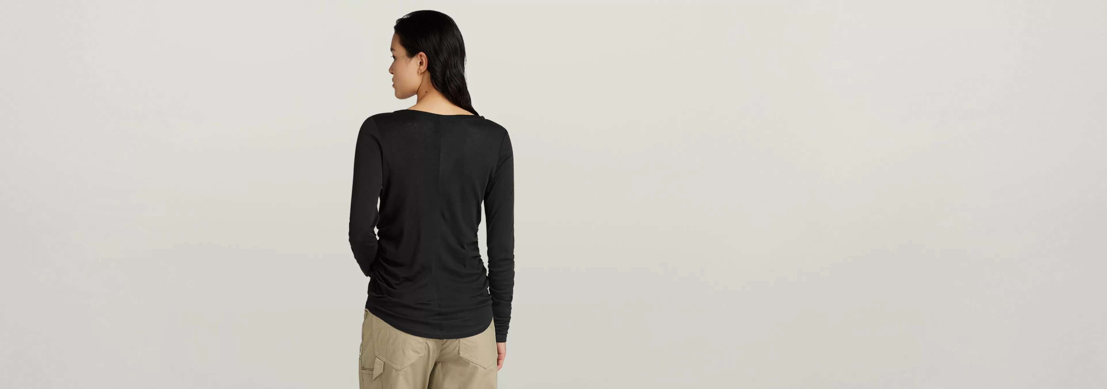 Best G-Star Gathered Slim Top dark black