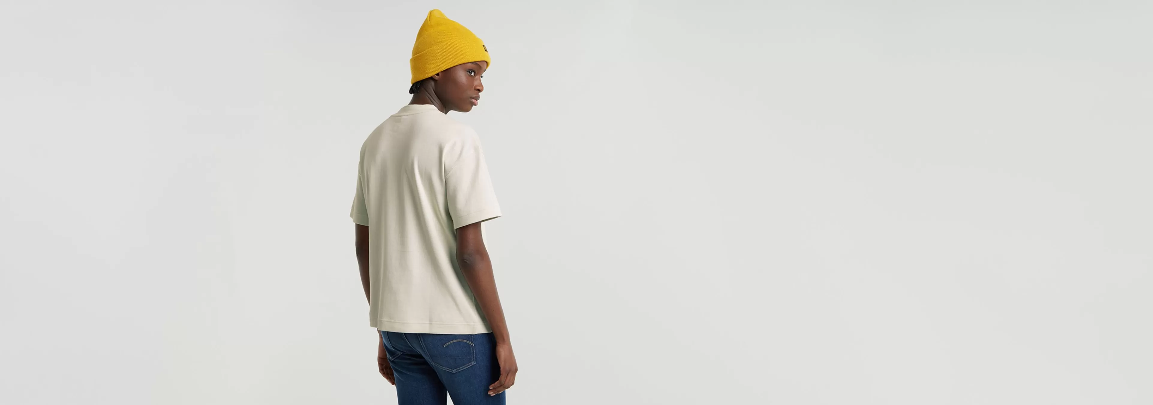 Best G-Star G-Badge Loose Top Chalk