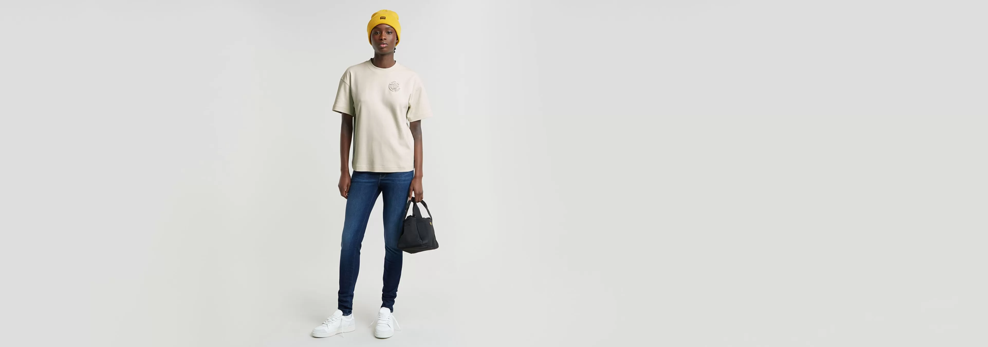 Best G-Star G-Badge Loose Top Chalk