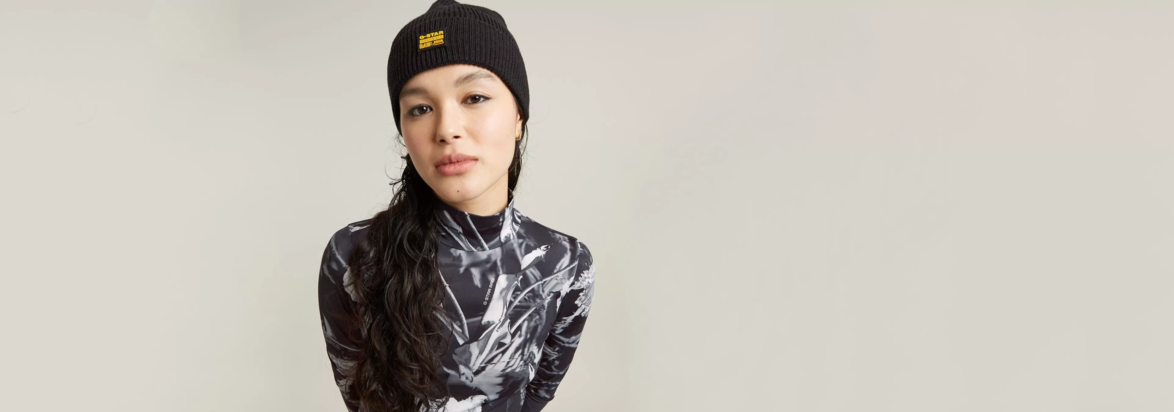 Discount G-Star Geffo Long Beanie dark black