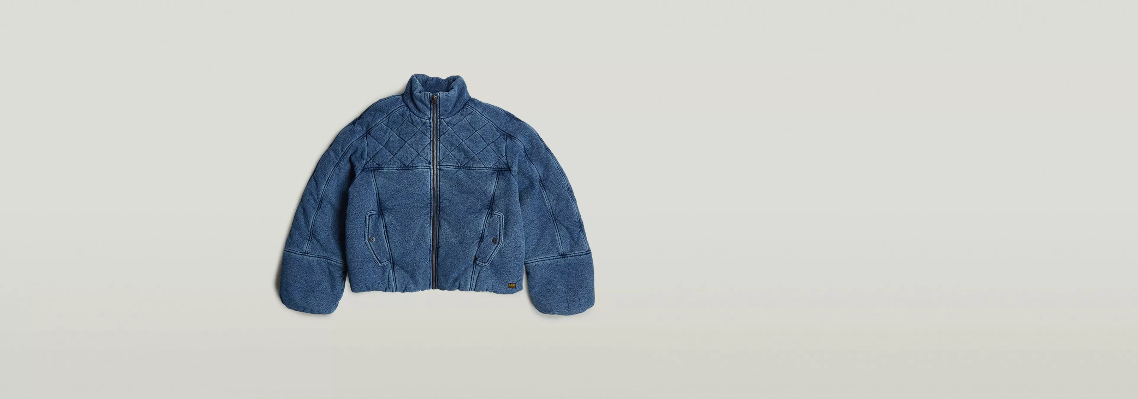 Store G-Star Gewatteerd Cocoon Bomberjack faded indigo shield