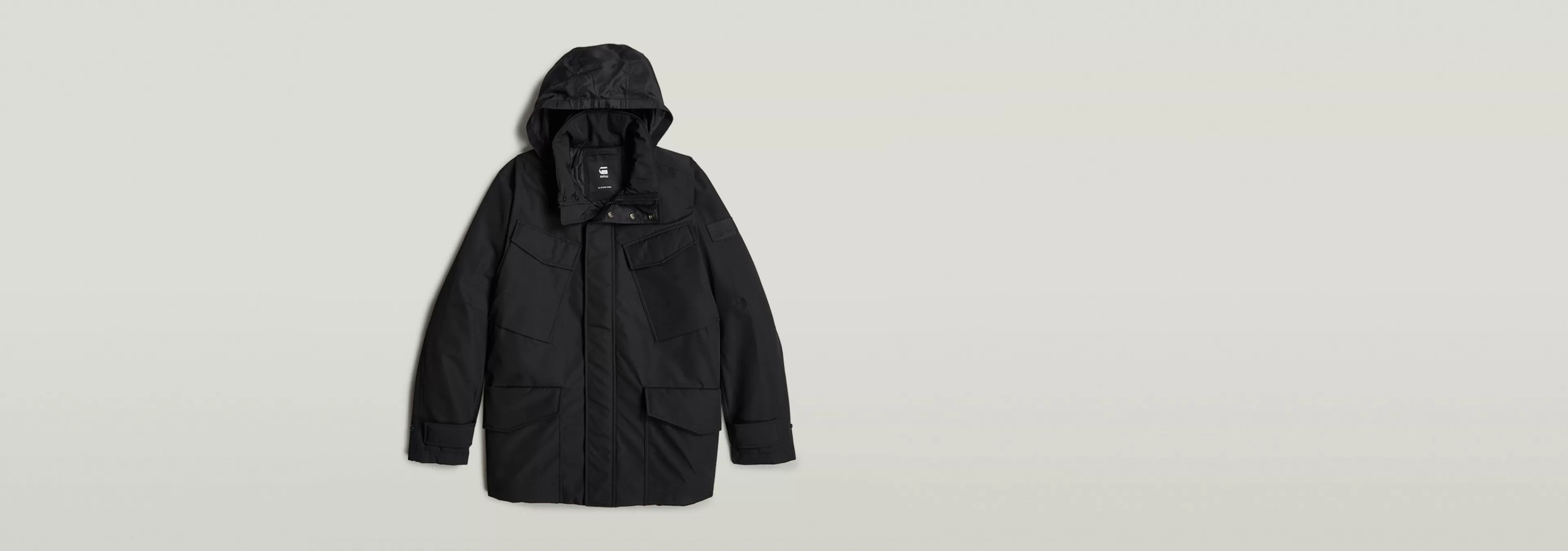 Best G-Star Gewatteerd Field Jack Met Capuchon neo-black
