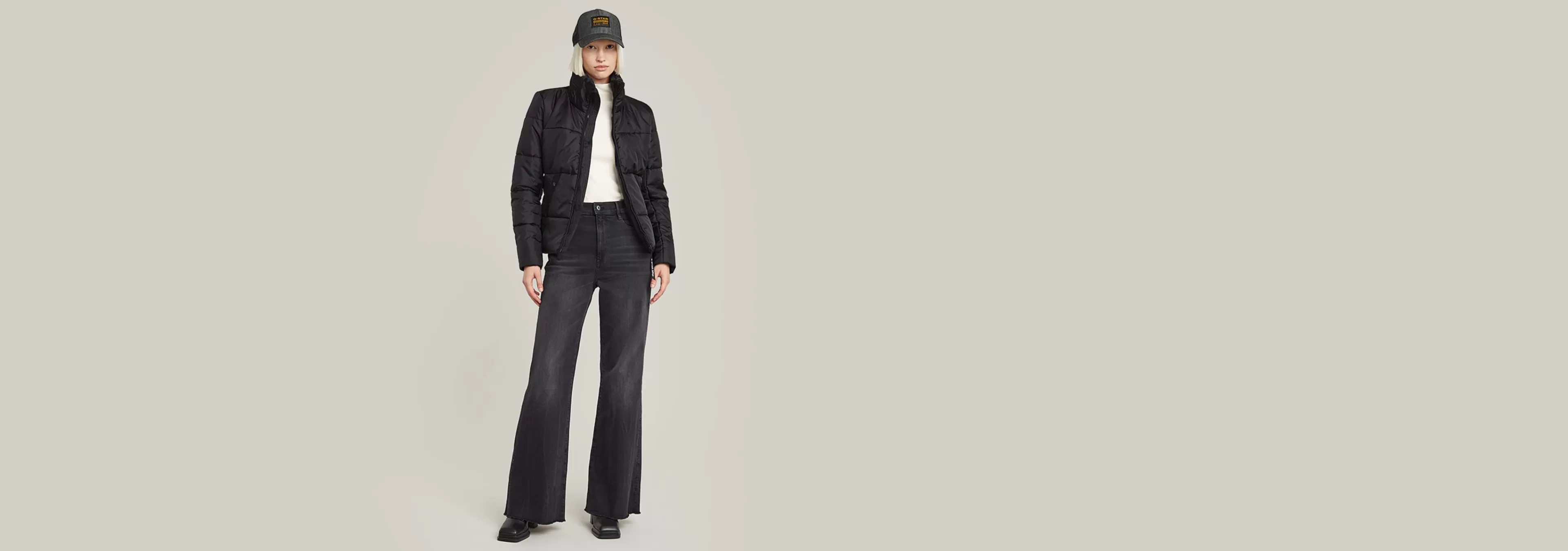 Fashion G-Star Gewatteerd Jack Midweight dark black