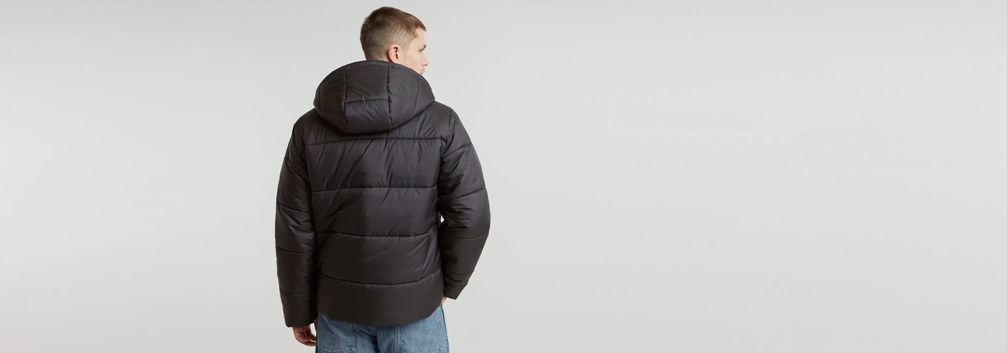 Flash Sale G-Star Gewatteerde Puffer Met Capuchon dark black