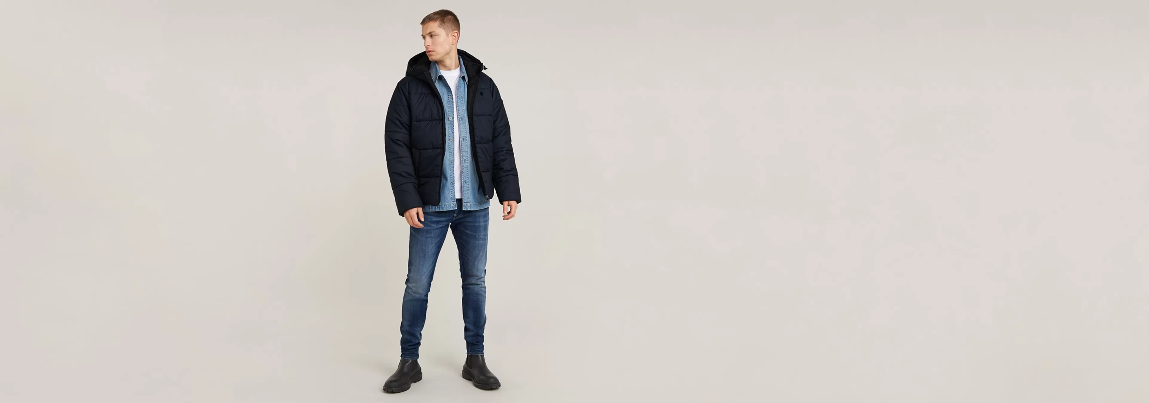 Online G-Star Gewatteerde Puffer Met Capuchon salute