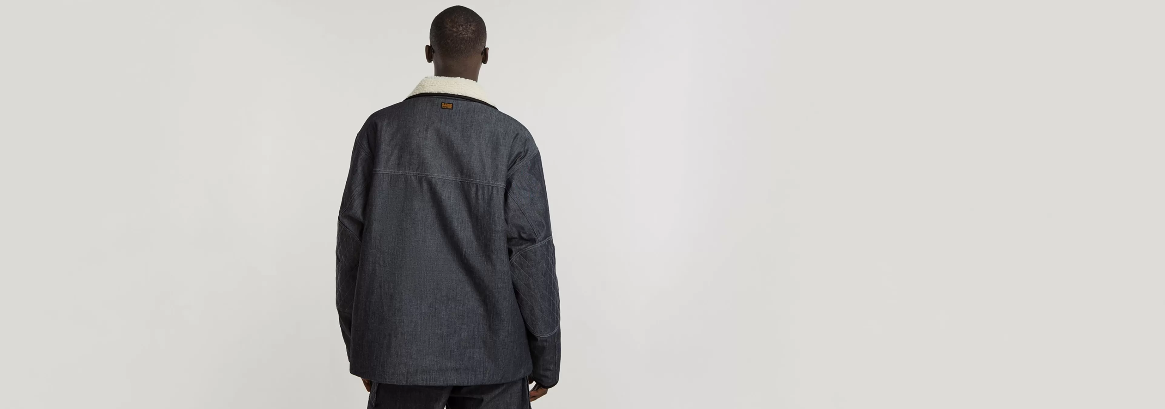 Cheap G-Star Gewatteerde Shanorak raw denim