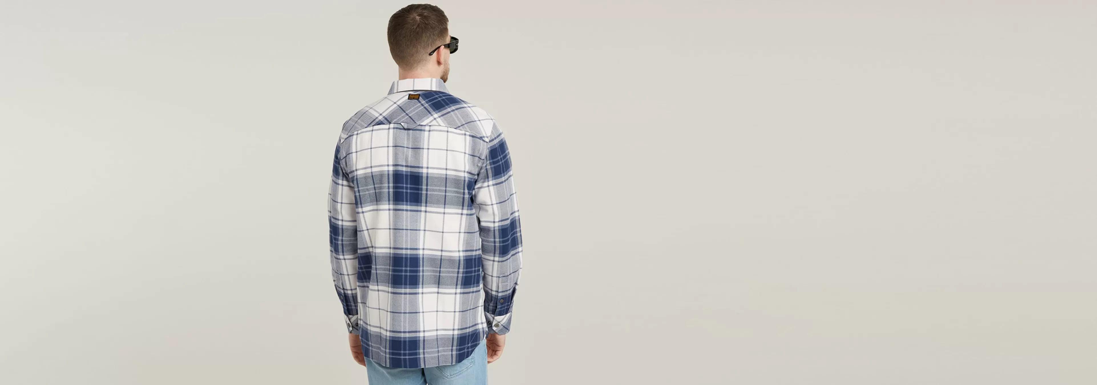 Online G-Star GPO Overshirt milk luke check