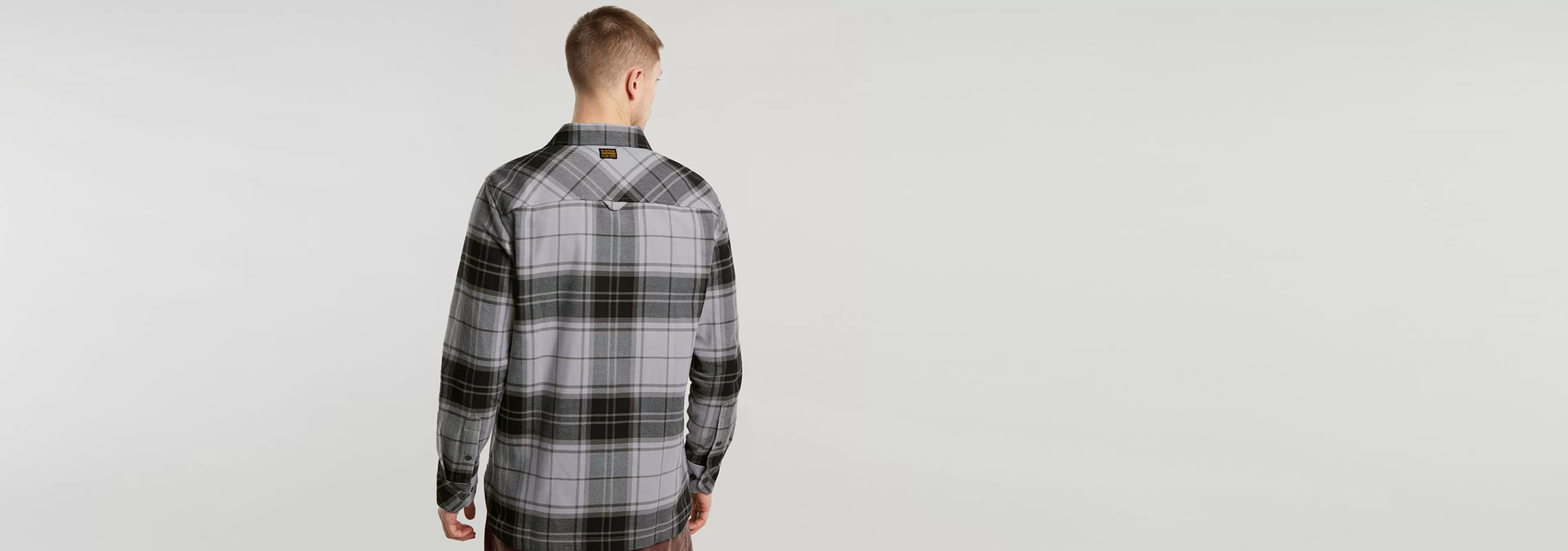 Sale G-Star GPO Overshirt grey alloy luke check