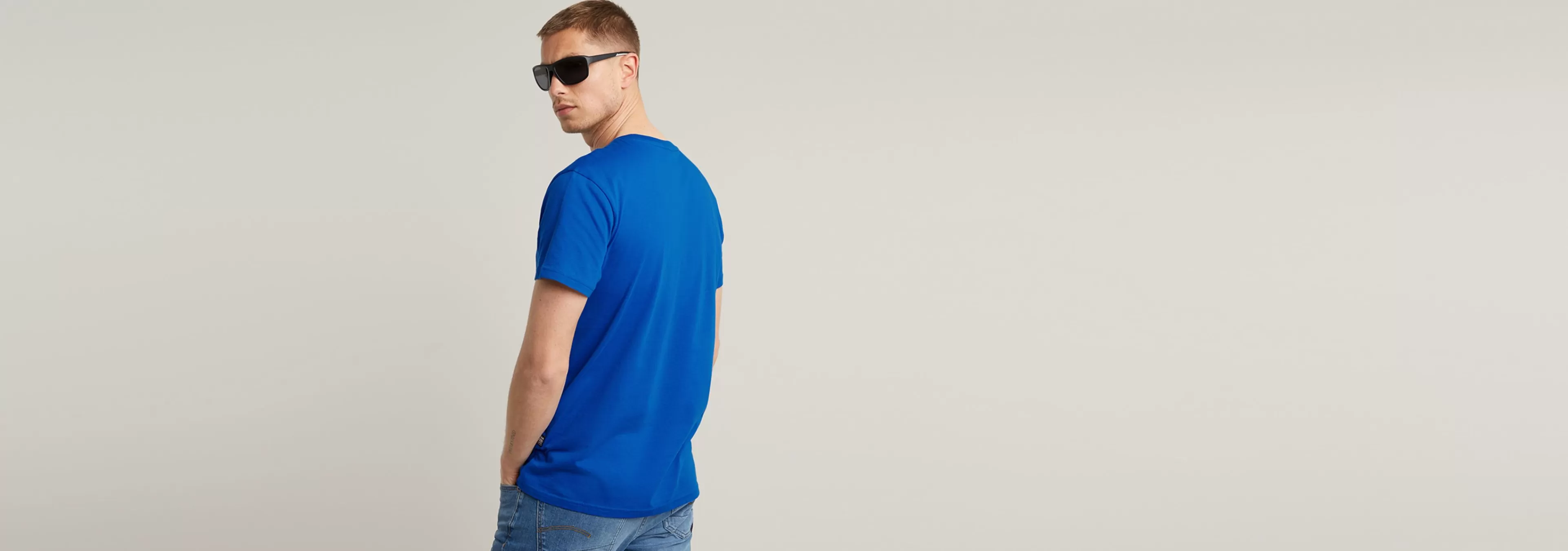 Best G-Star Gradient Graphic T-Shirt lapis blue