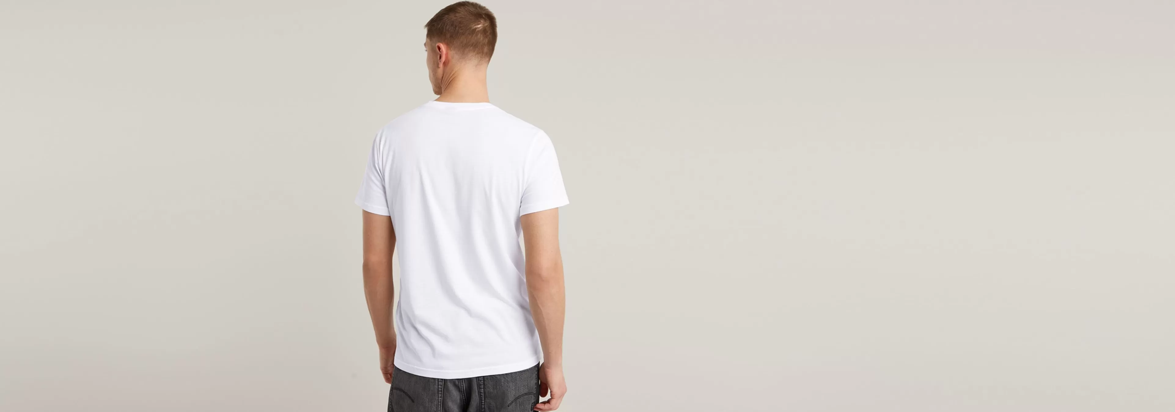 Cheap G-Star Gradient Graphic T-Shirt white