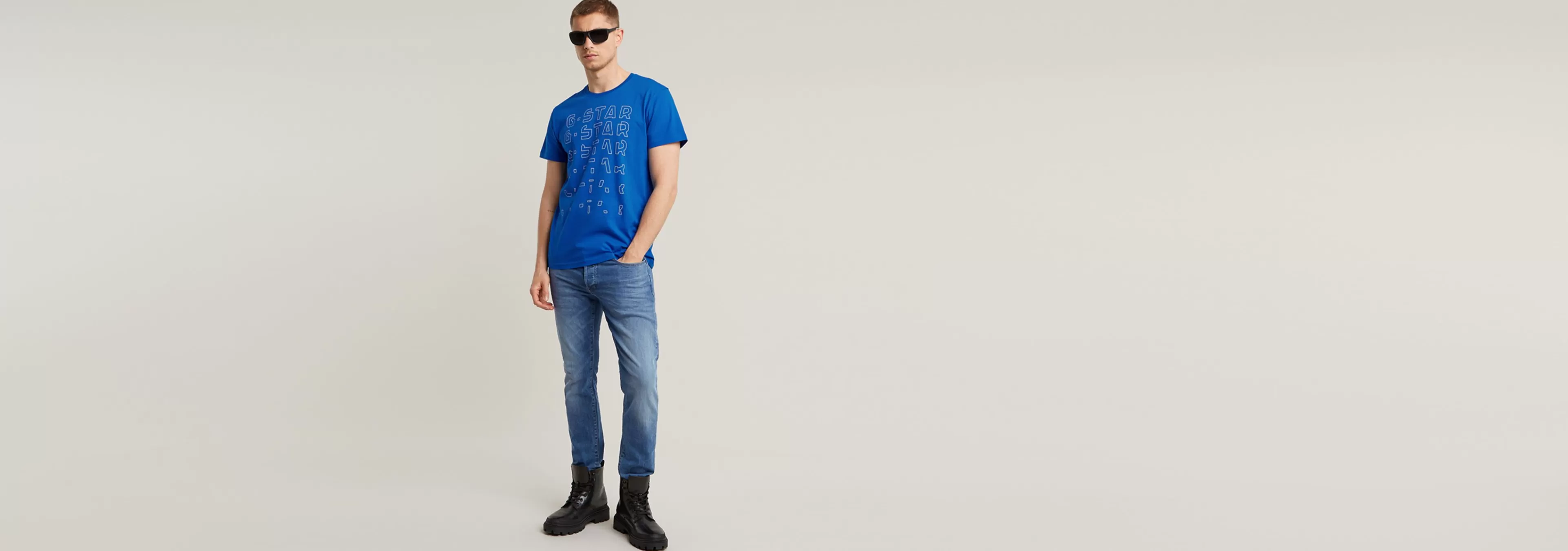 Best G-Star Gradient Graphic T-Shirt lapis blue