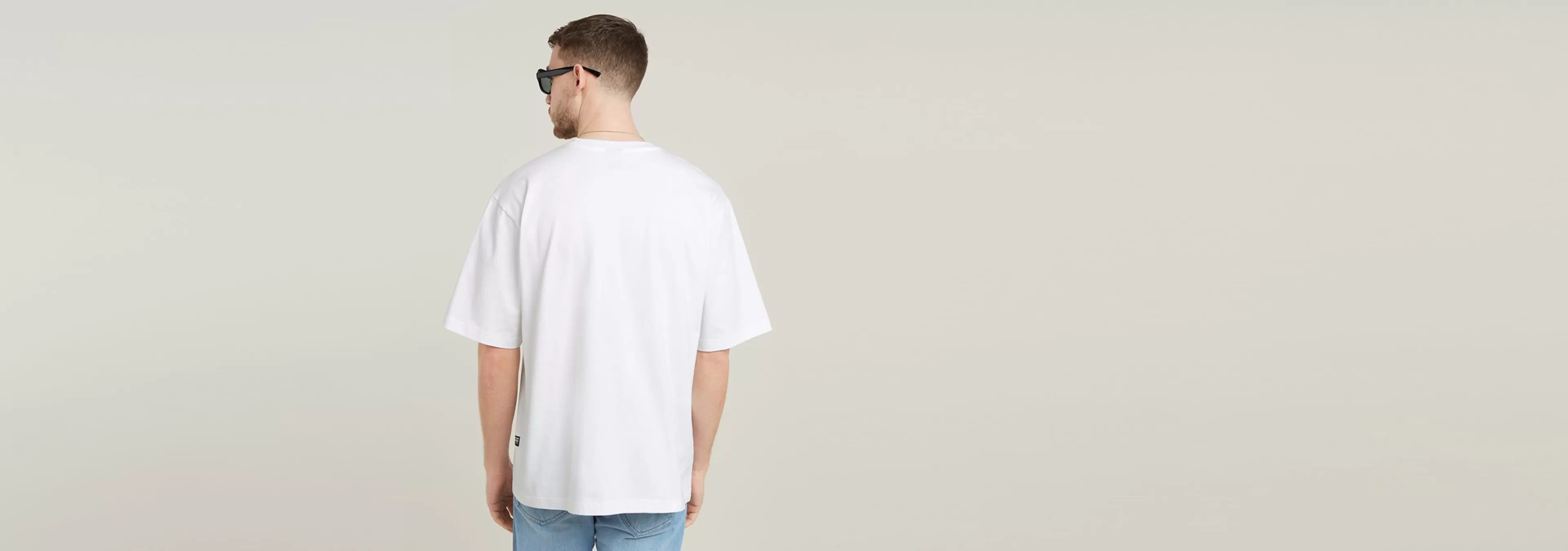Store G-Star Gradient Old Skool Logo Boxy T-Shirt white