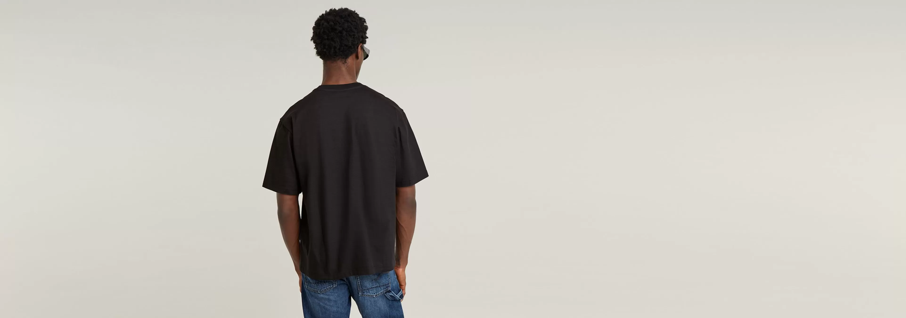 Flash Sale G-Star Gradient Old Skool Logo Boxy T-Shirt dark black