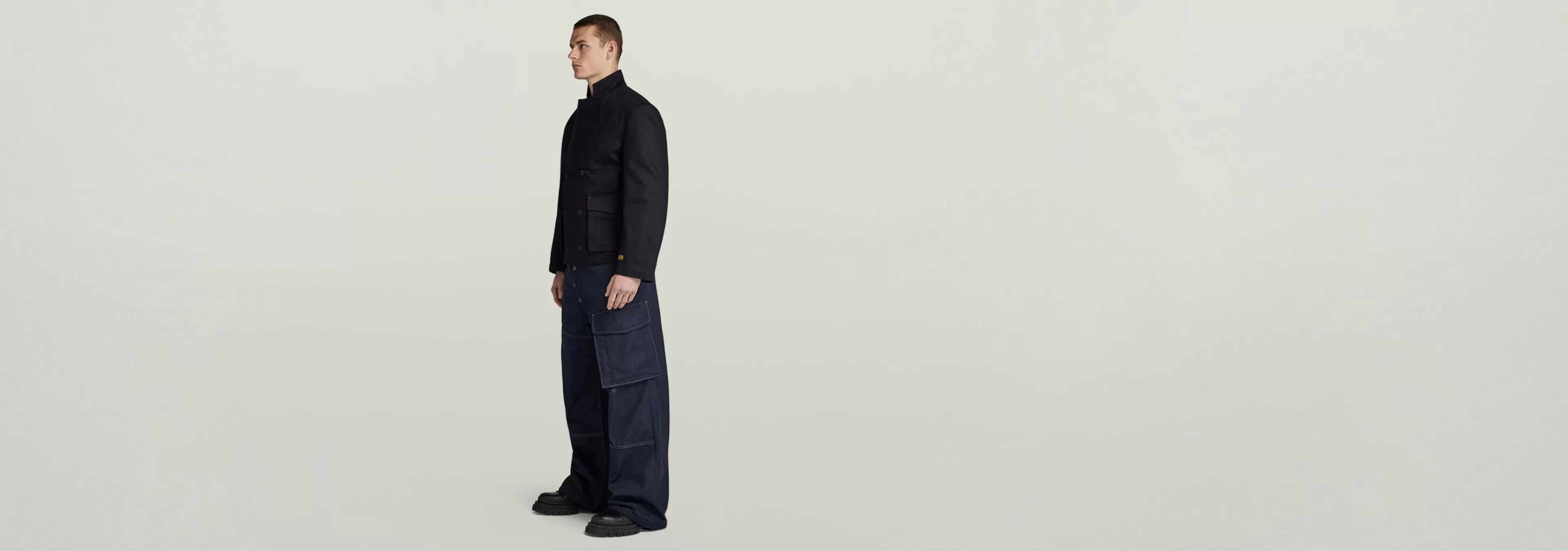 Outlet G-Star GSRR Navy Bam Jeans raw denim