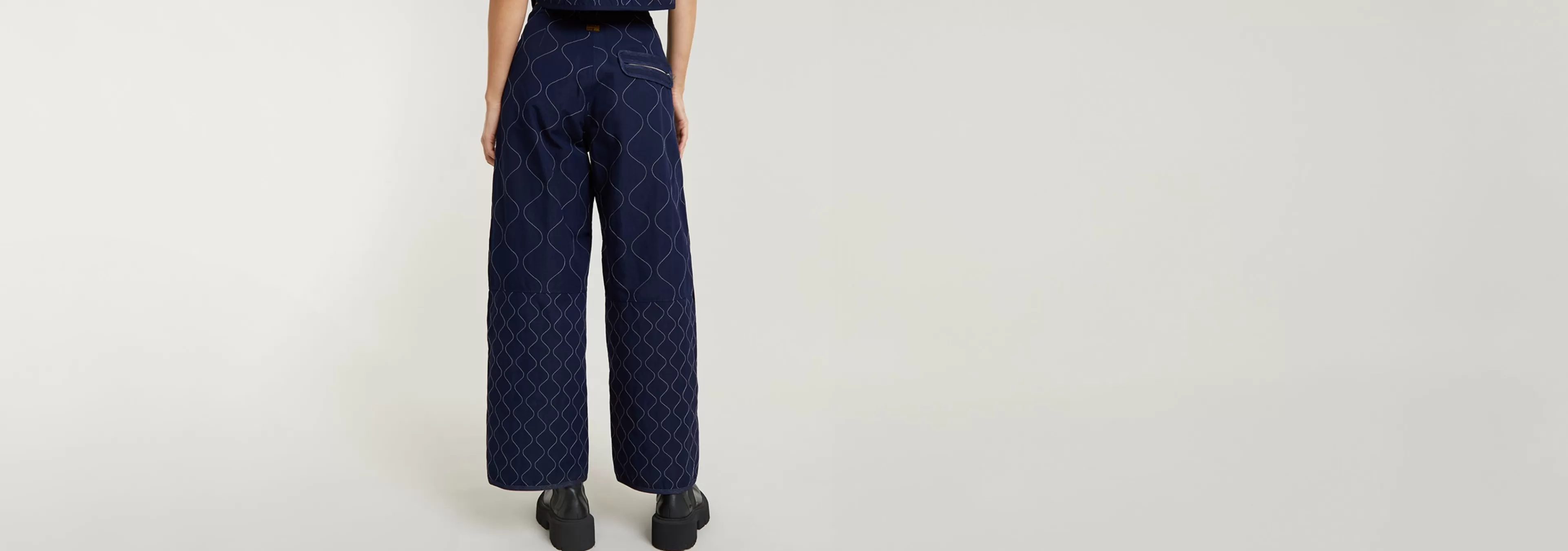 Shop G-Star GSRR Quilted Barrel Ankle Jeans raw denim