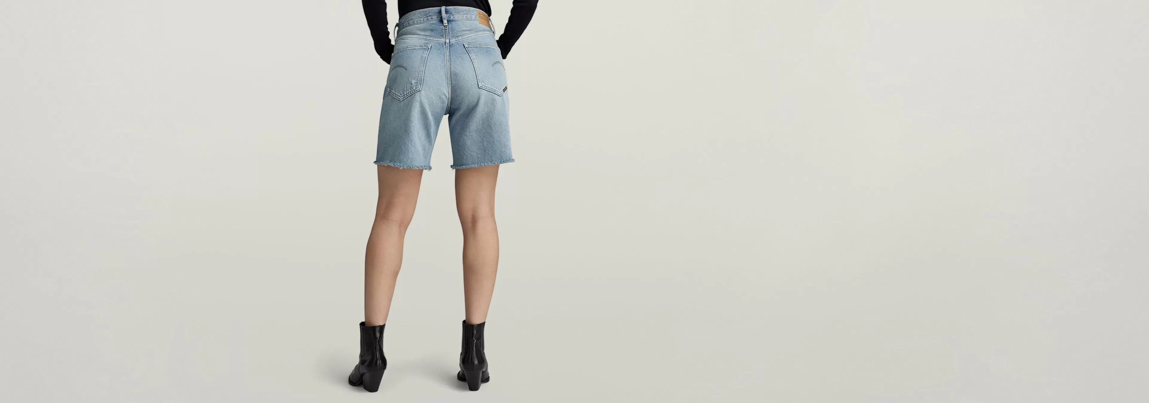 Best Sale G-Star High Bermuda Short Raw Edge sun faded seaside destroyed