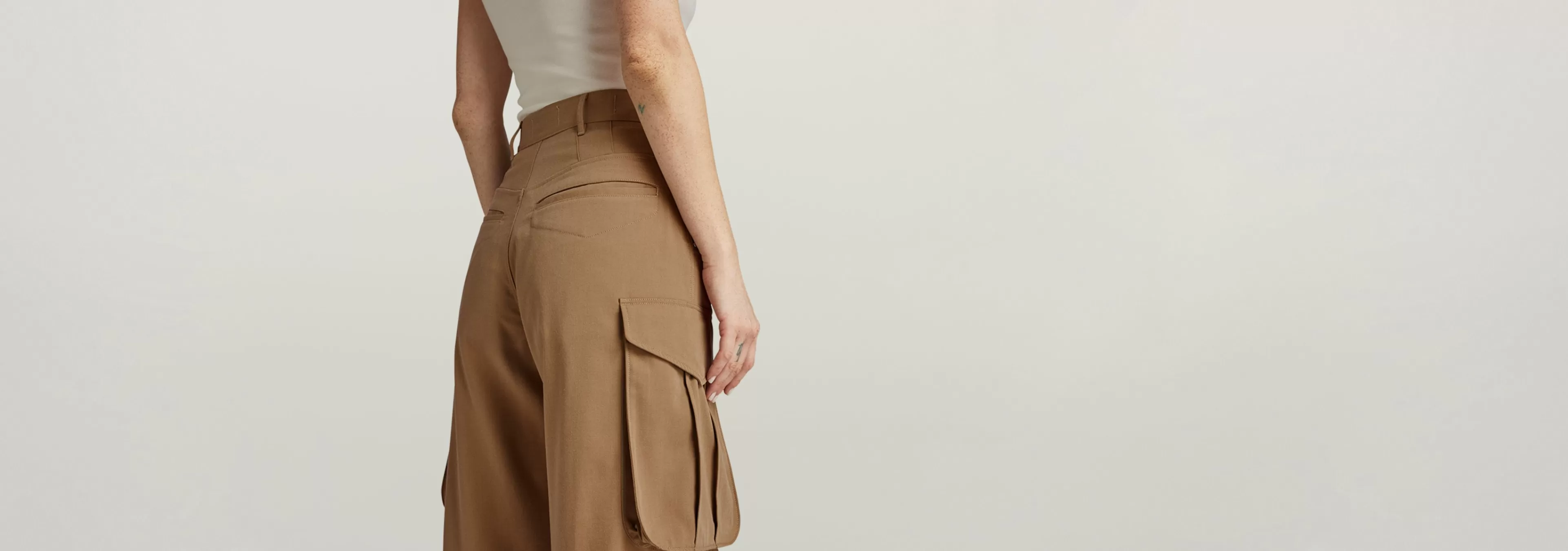Best G-Star High Waist Cargo Broek safari