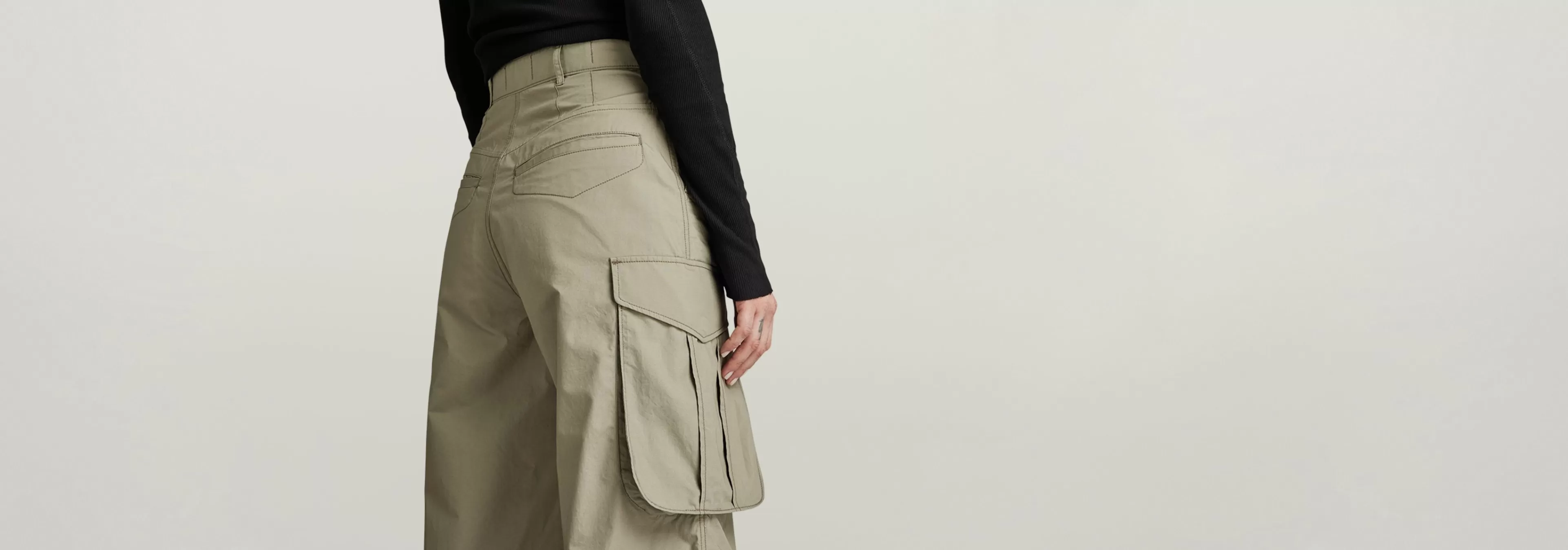 Hot G-Star High Waist Cargo Broek shamrock