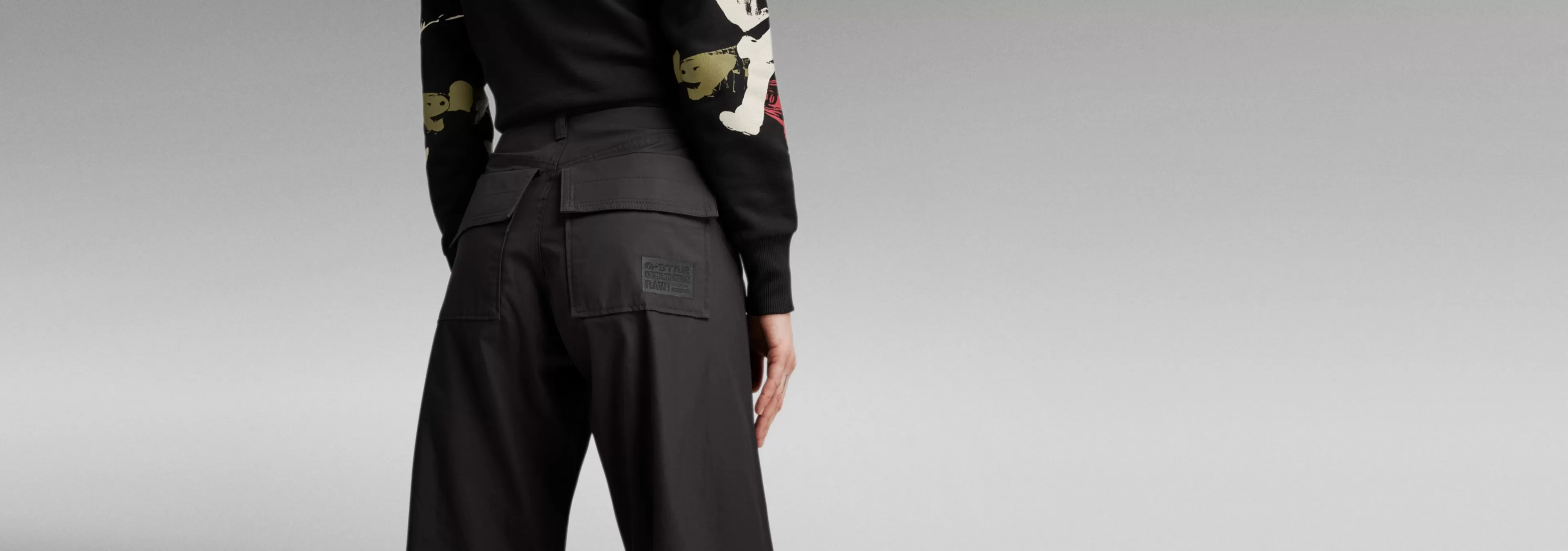 Discount G-Star High Waist Cargo Broek dark black
