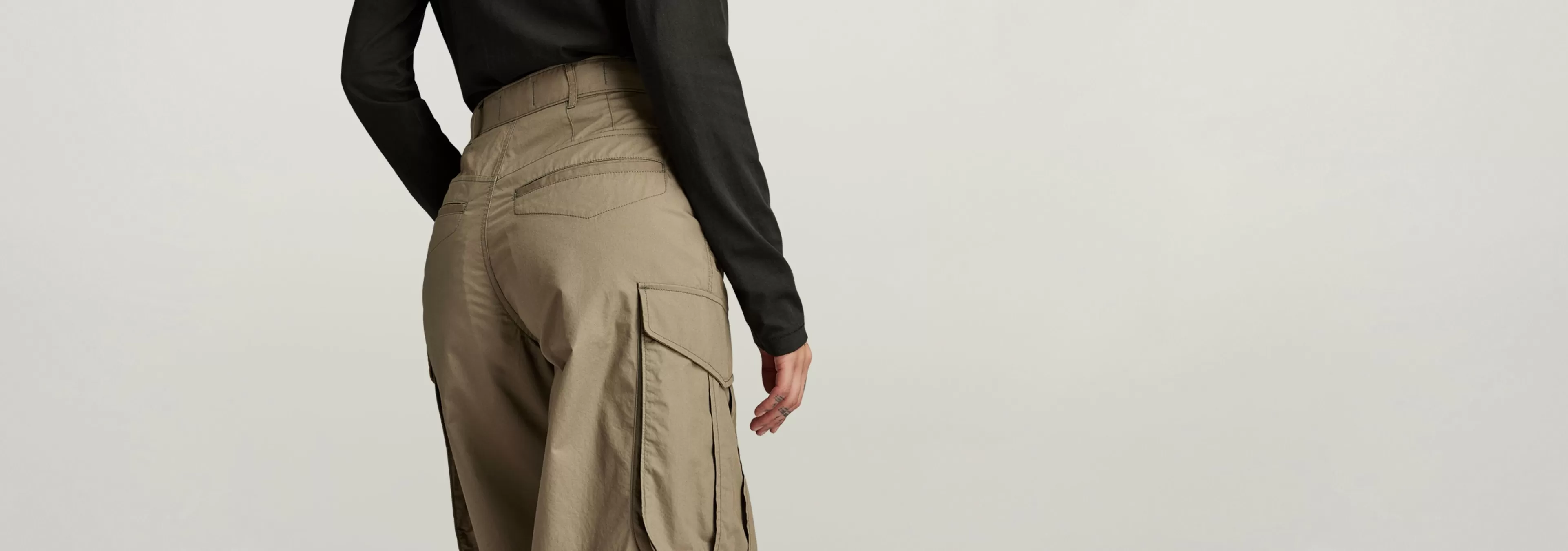 Hot G-Star High Waist Cargo Broek turf