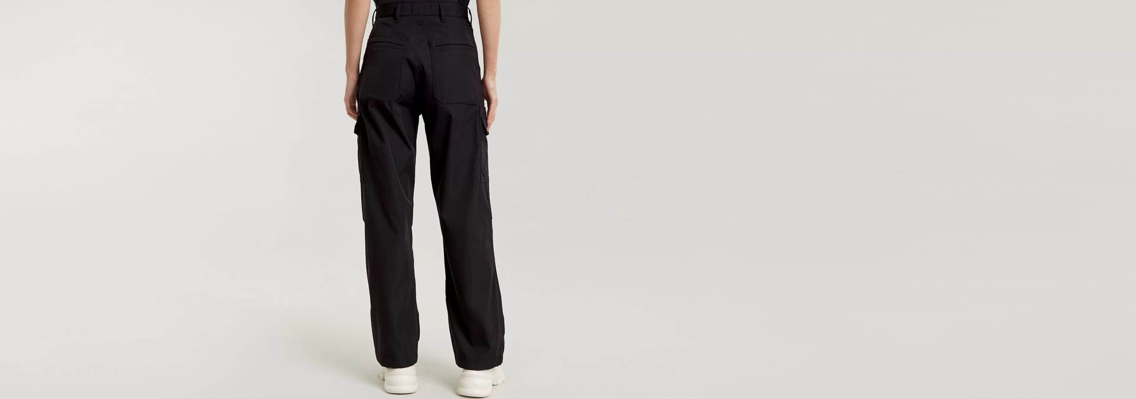 Cheap G-Star High Waist Cargobroek dark black