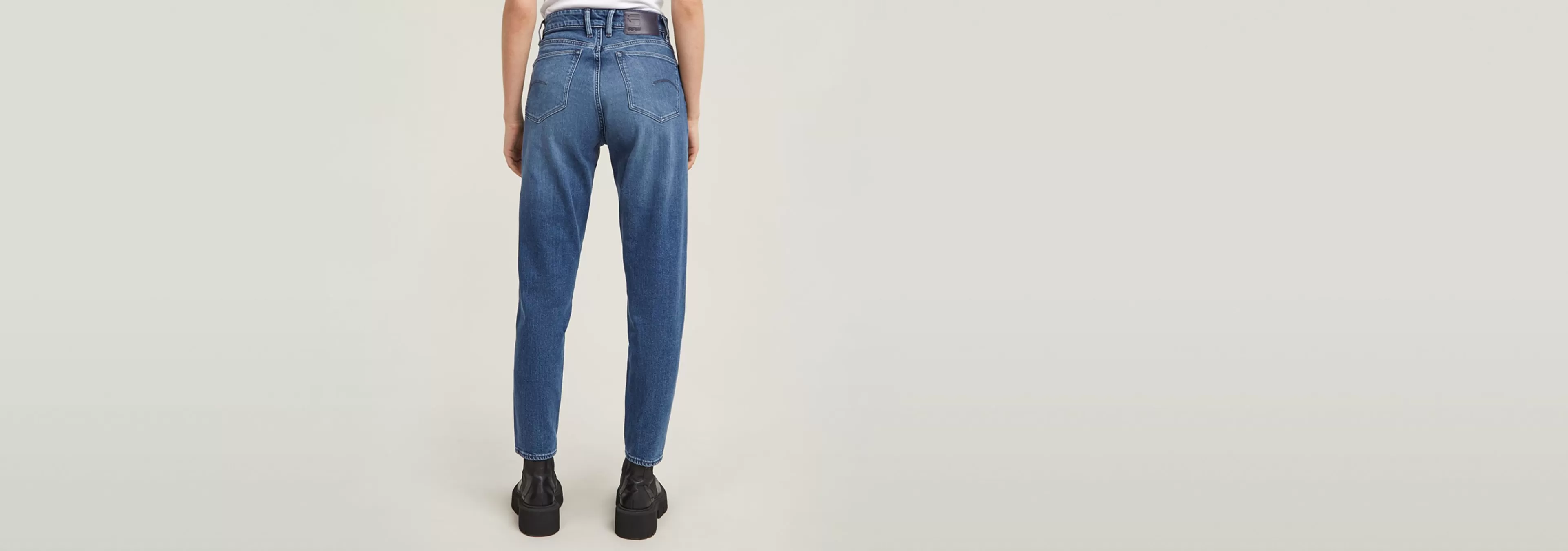 Cheap G-Star Janeh Ultra High Mom Ankle Jeans faded santorini