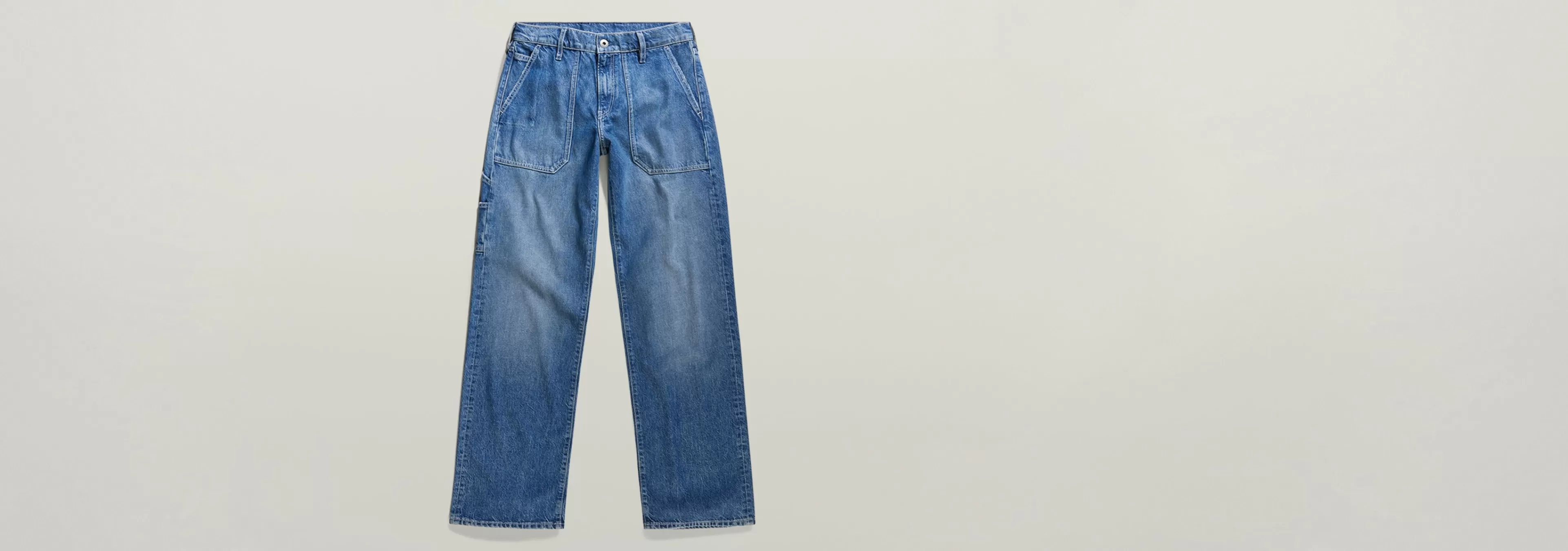 Store G-Star Judee Carpenter Low Waist Loose Jeans faded blue pool