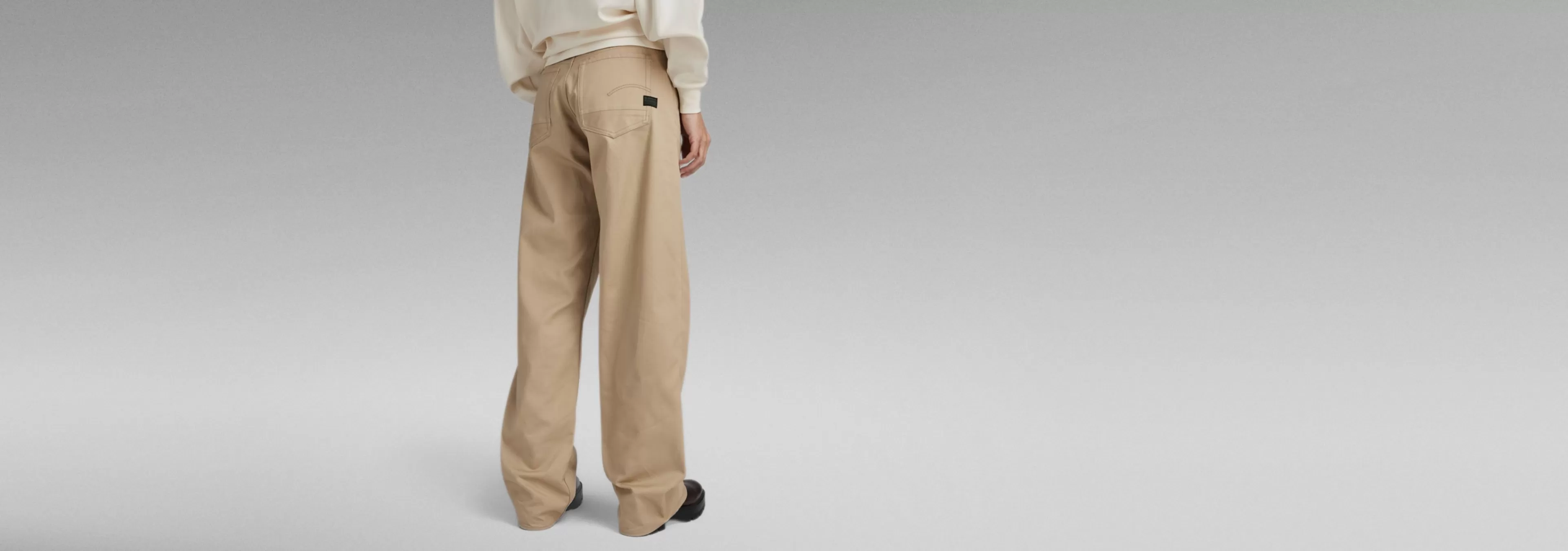 Clearance G-Star Judee Low Waist Loose Broek westpoint khaki