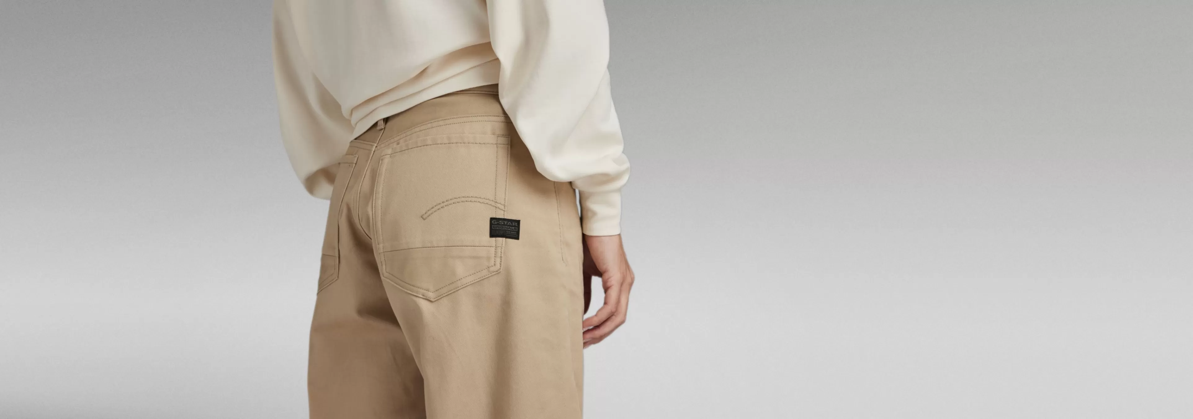 Clearance G-Star Judee Low Waist Loose Broek westpoint khaki