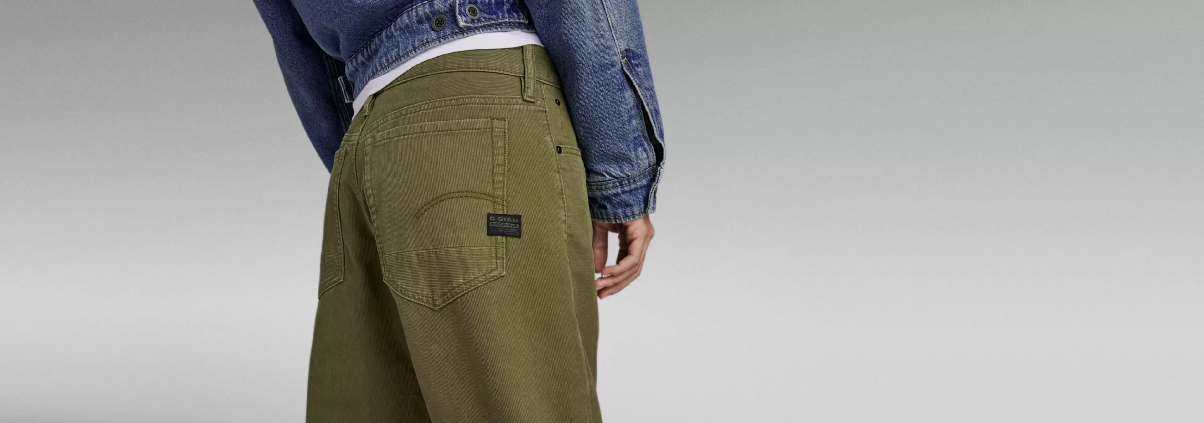Hot G-Star Judee Low Waist Loose Broek dark olive