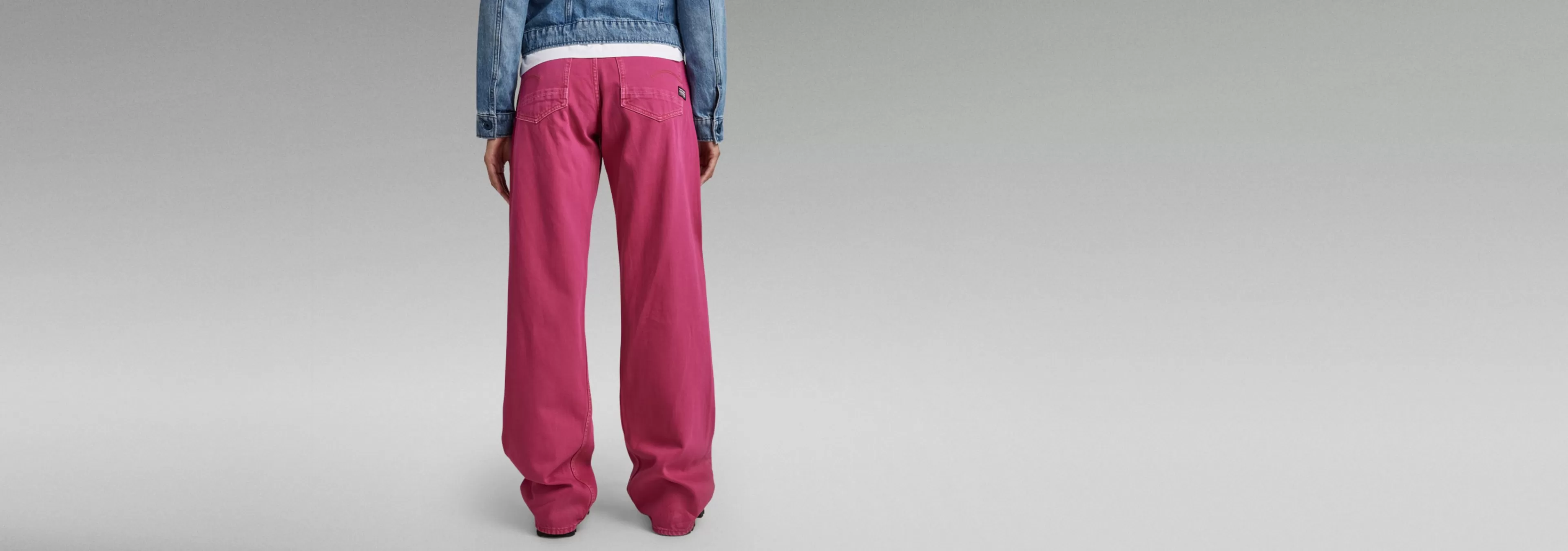 Fashion G-Star Judee Low Waist Loose Jeans fuchsia red gd