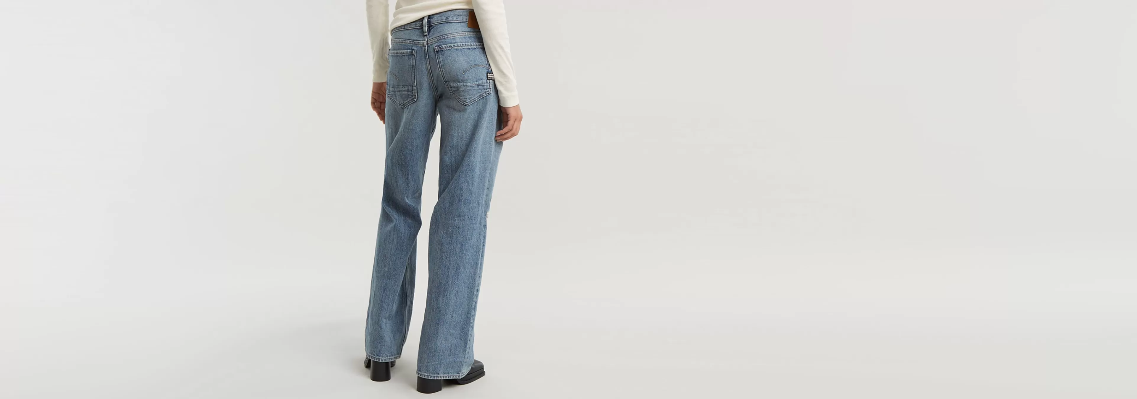 Hot G-Star Judee Low Waist Loose Jeans antique faded ripped fjord