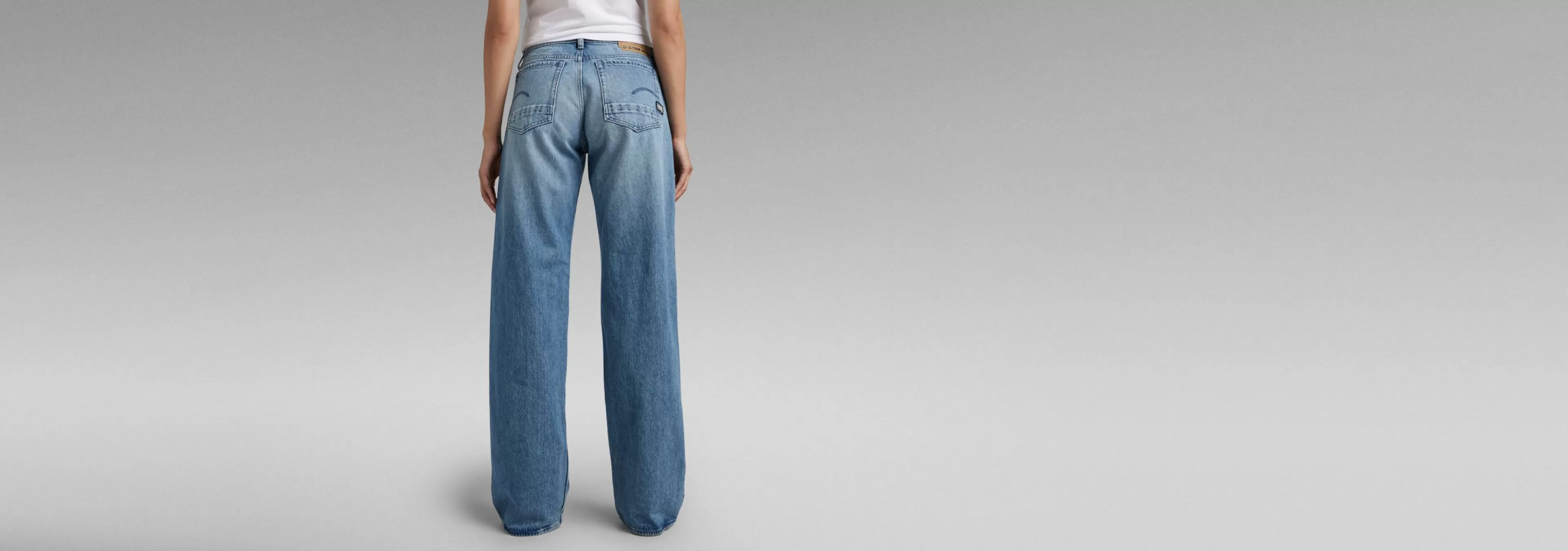 Store G-Star Judee Low Waist Loose Jeans sun faded air force blue