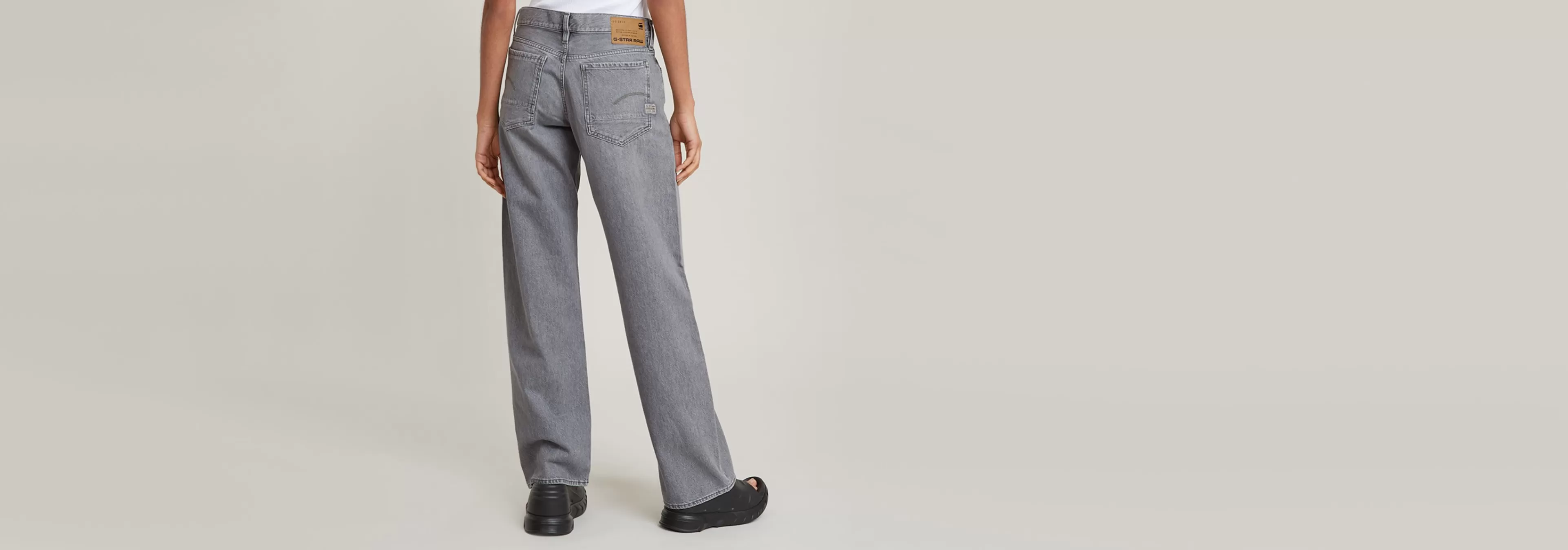 Store G-Star Judee Low Waist Loose Jeans faded grey limestone