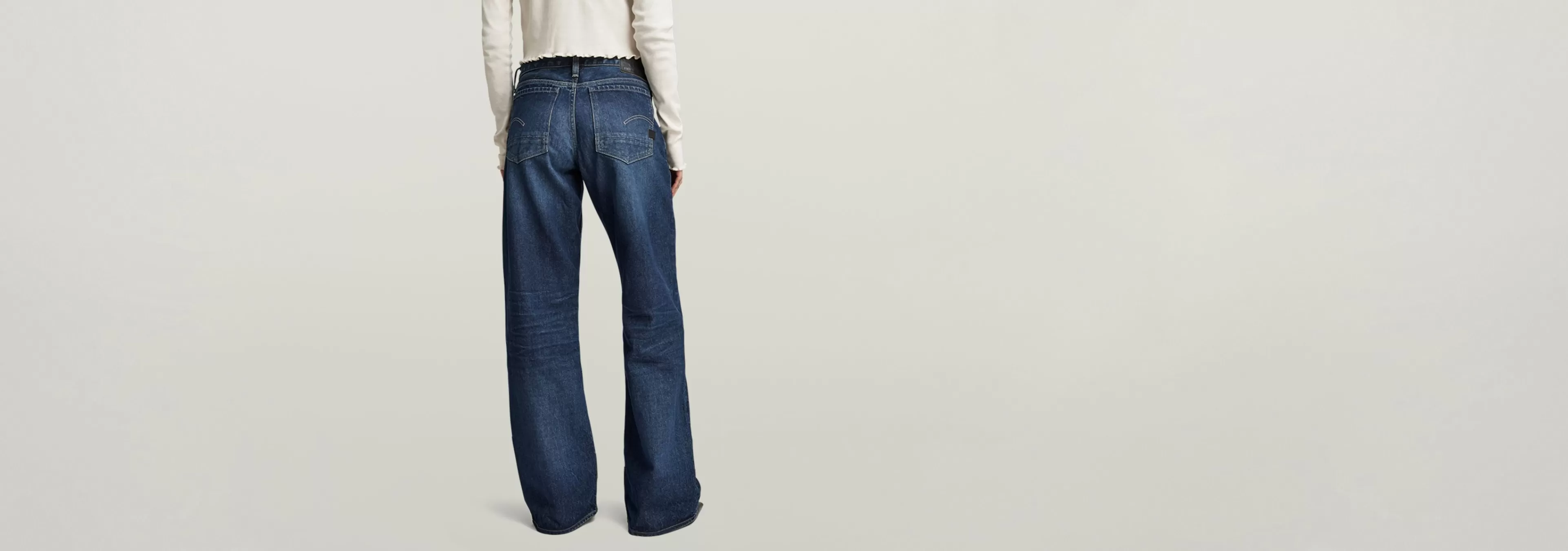 Outlet G-Star Judee Low Waist Loose Jeans worn in himalayan blue