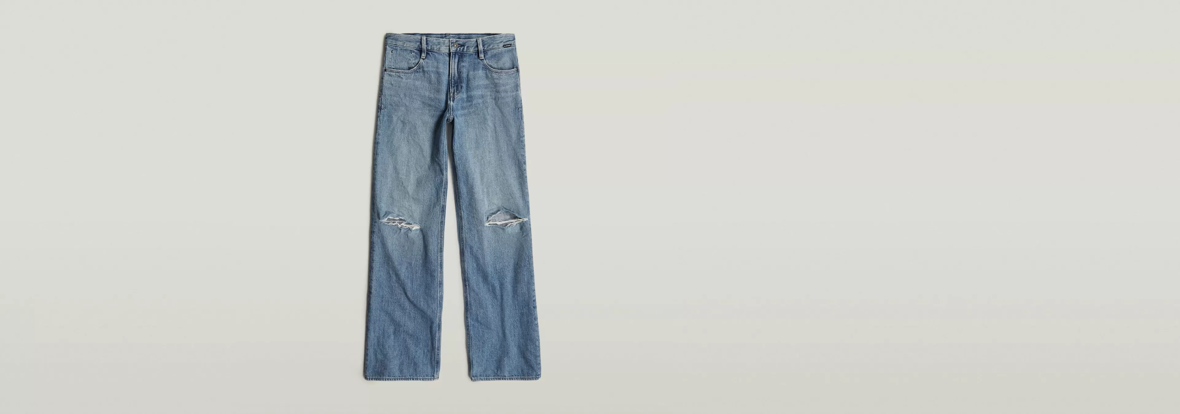 Hot G-Star Judee Low Waist Loose Jeans antique faded ripped fjord