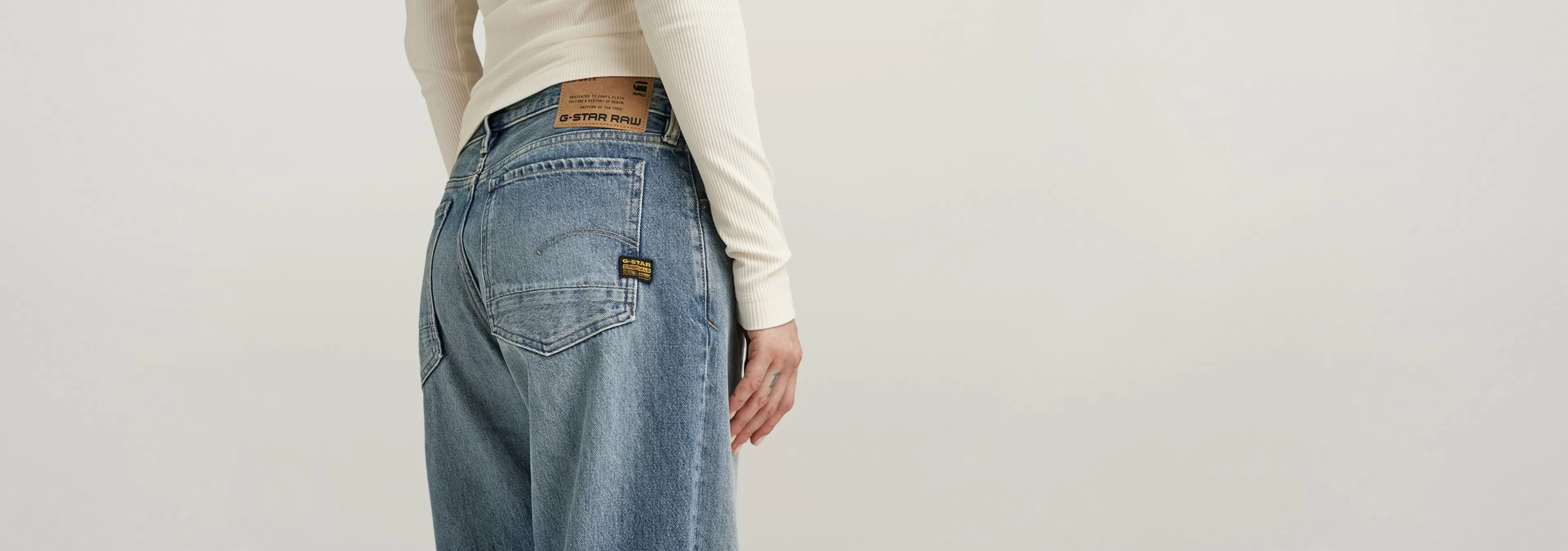 Cheap G-Star Judee Low Waist Loose Jeans antique faded blue agave ripped