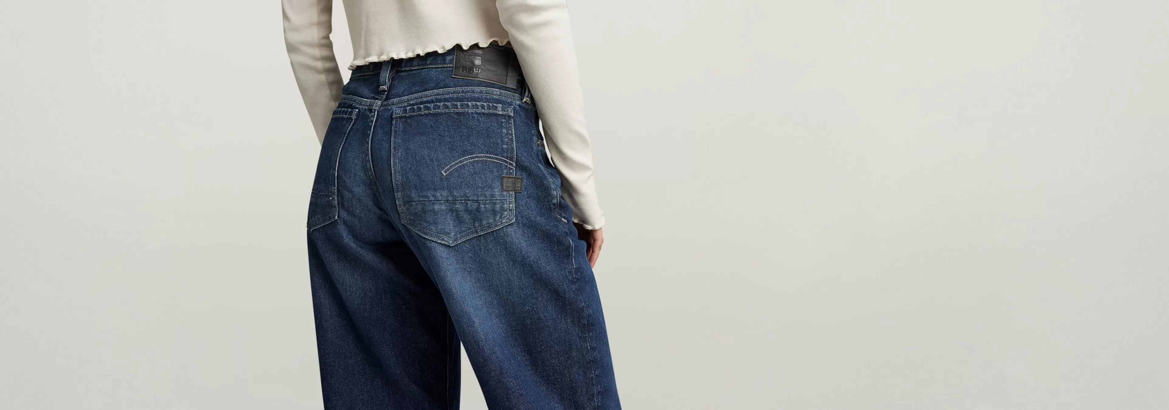 Outlet G-Star Judee Low Waist Loose Jeans worn in himalayan blue