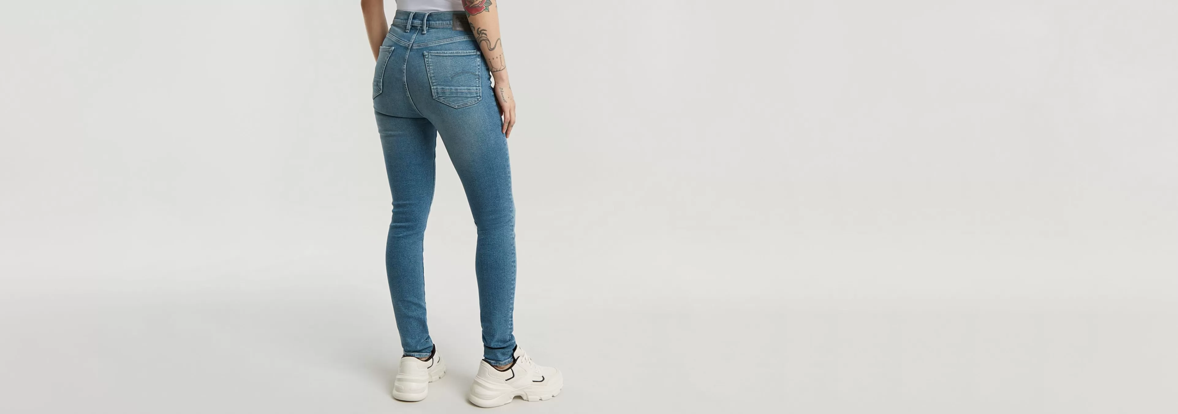 Store G-Star Kafey Ultra High Skinny Jeans faded mountain tops