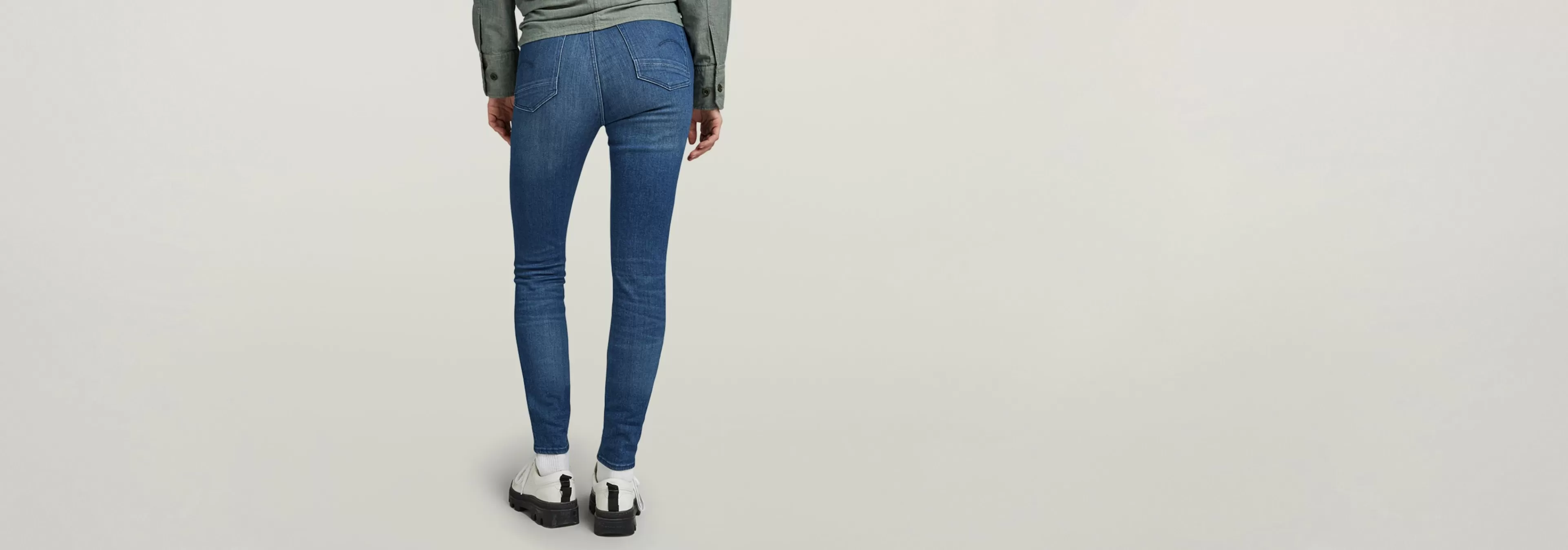 Online G-Star Kafey Ultra High Skinny Jeans faded neptune blue