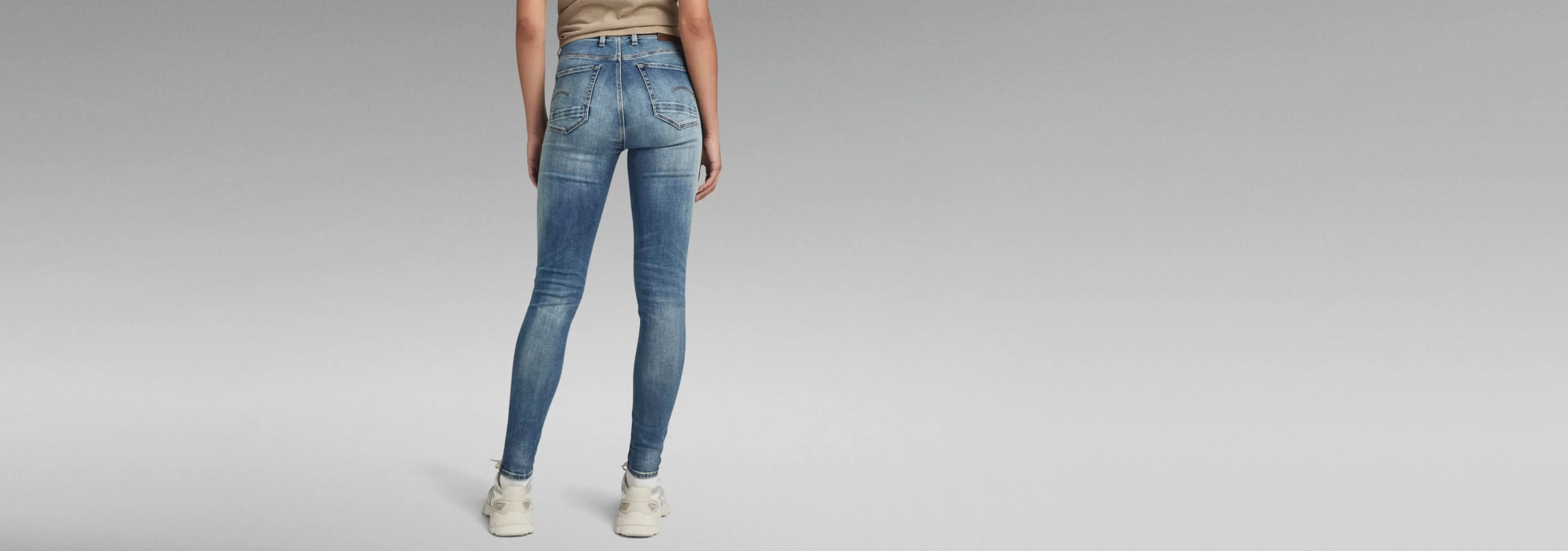 Clearance G-Star Kafey Ultra High Skinny Jeans faded azurite
