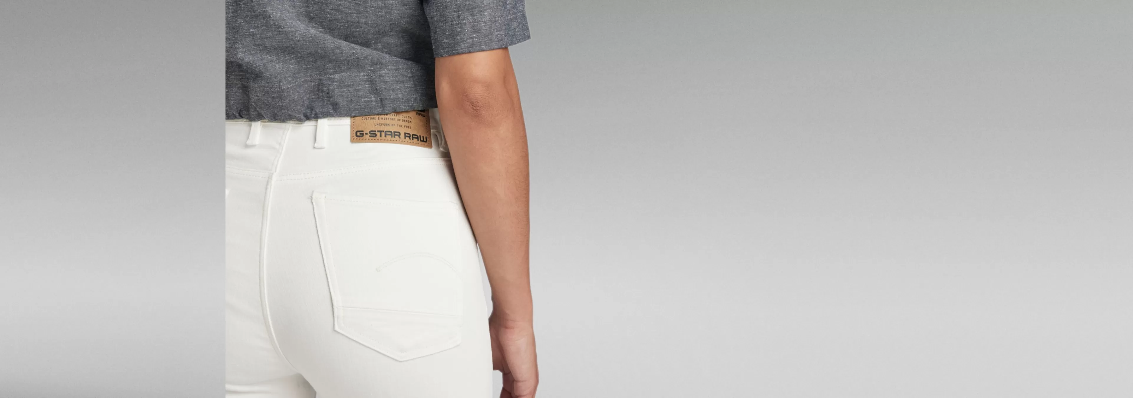 Cheap G-Star Kafey Ultra High Skinny Jeans white gd