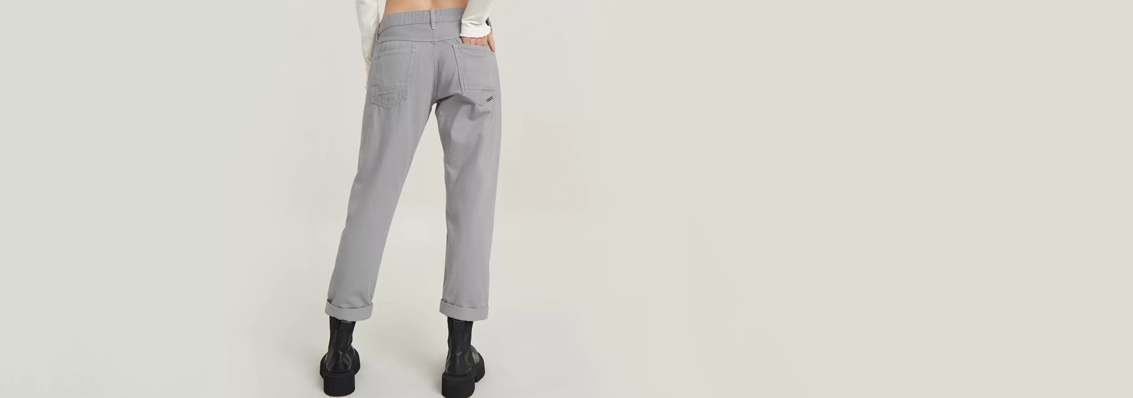Hot G-Star Kate Boyfriend Jeans renaissance correct grey gd