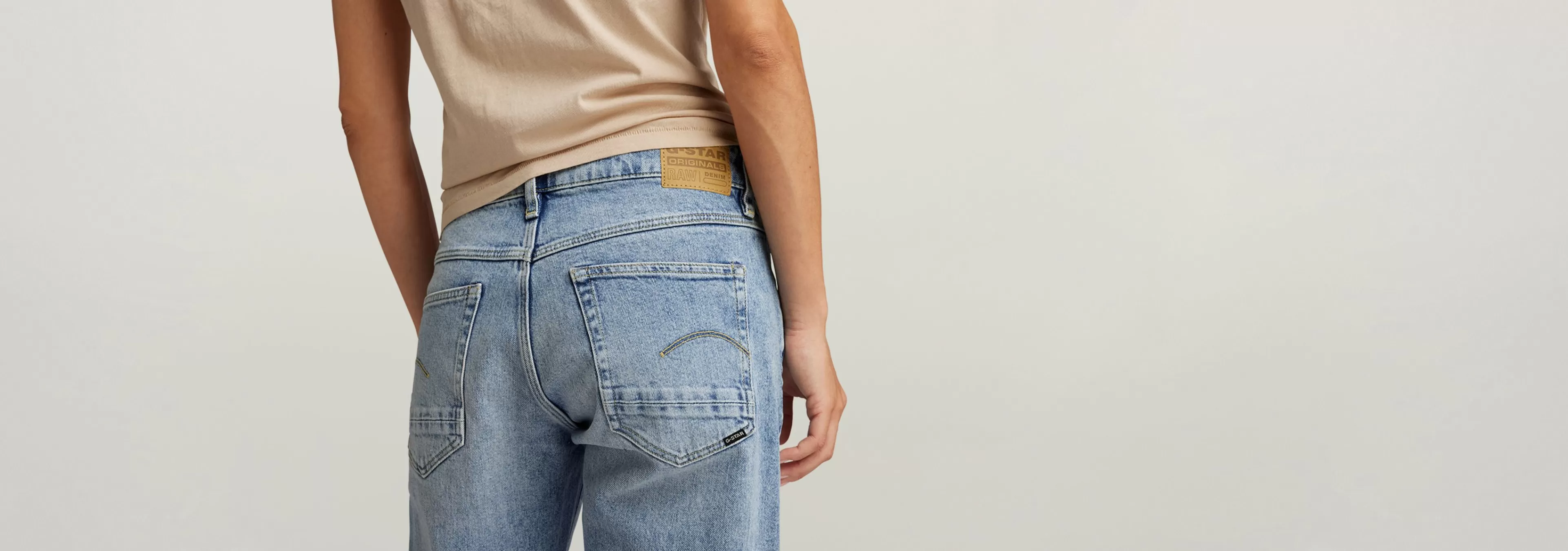 Cheap G-Star Kate Boyfriend Jeans sun faded skydive blue