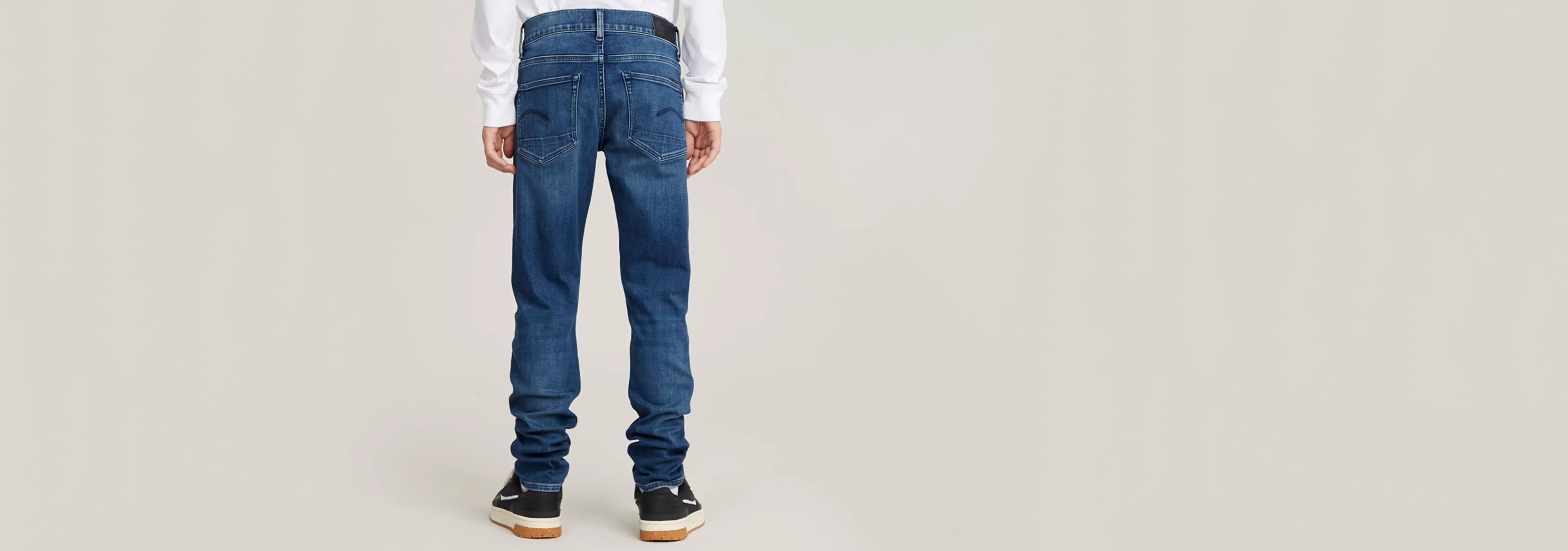 Discount G-Star Kids 3301 Slim Jeans Faded Indigo
