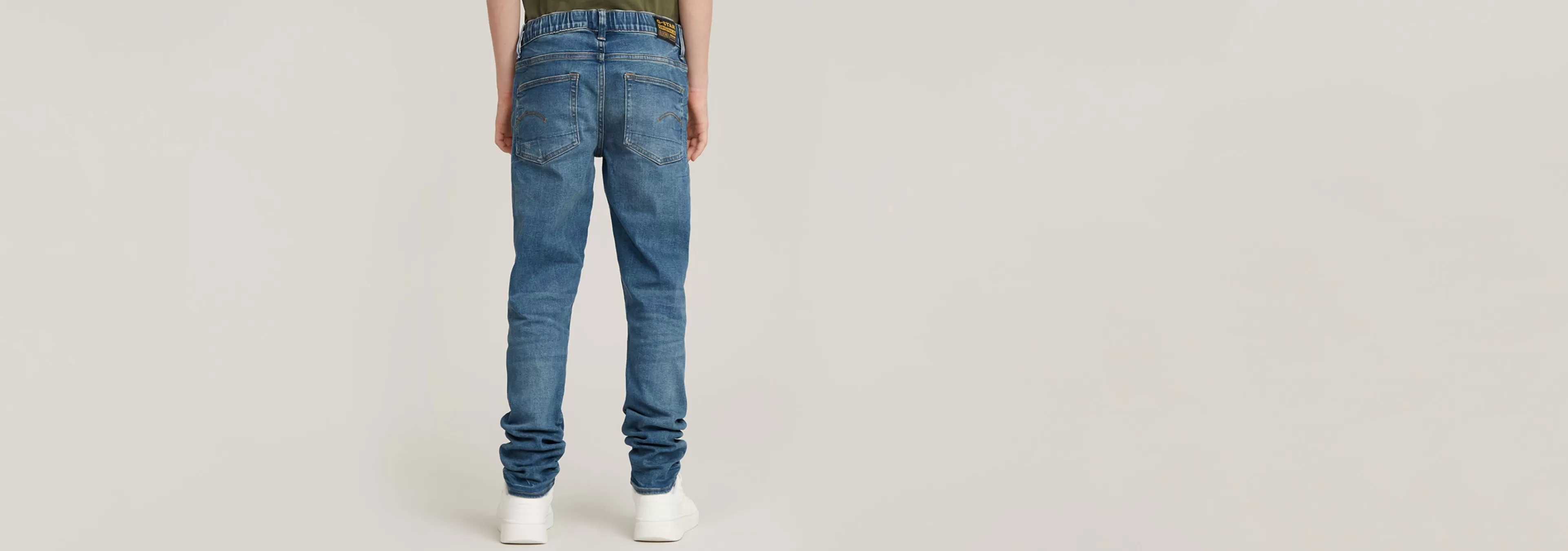 Store G-Star Kids 3301 Slim Pull-Up Jeans Sun Faded Indigo Destroyed